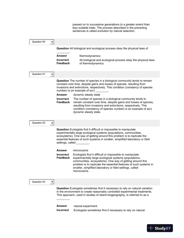 Test Bank For Economy of Nature, 6th Edition - Page 14 preview image