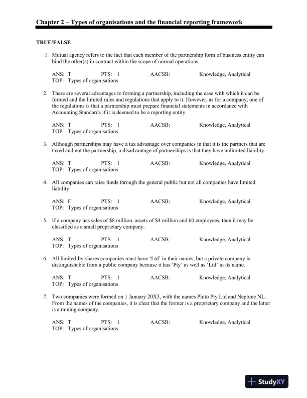 Contemporary Accounting 8th Edition Test Bank - Page 11 preview image