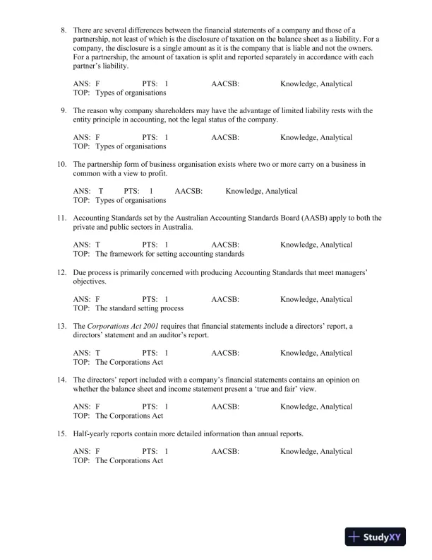Contemporary Accounting 8th Edition Test Bank - Page 12 preview image