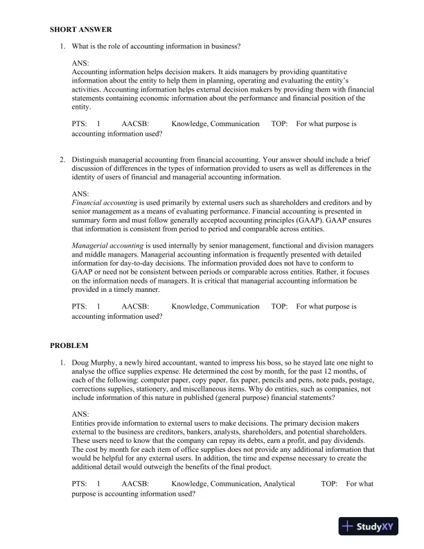 Contemporary Accounting 8th Edition Test Bank - Page 9 preview image