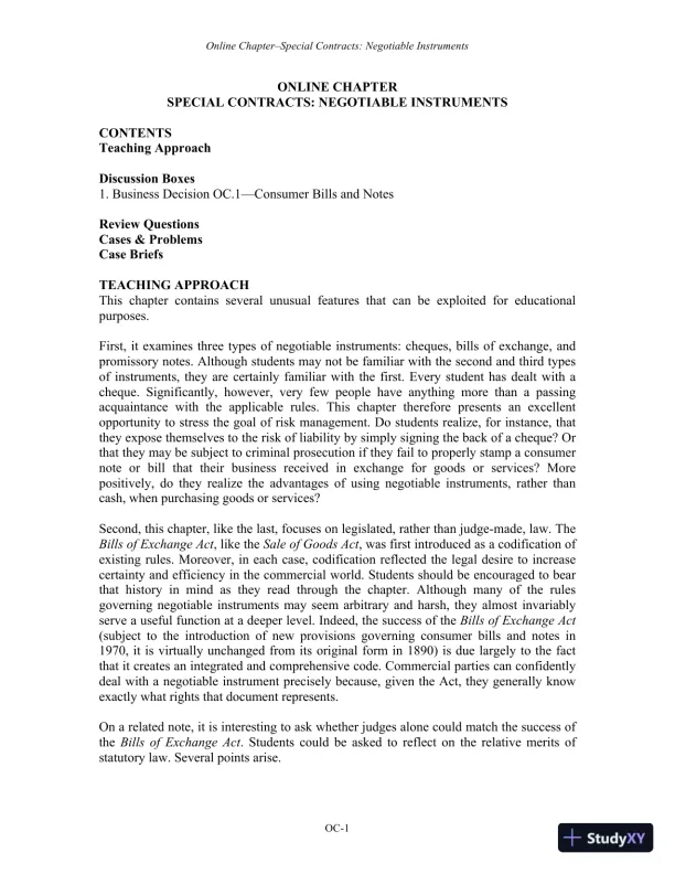 Managing The Law: The Legal Aspects Of Doing Business, 1st Edition Solution Manual - Page 5 preview image