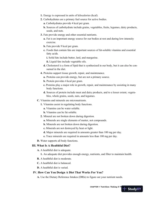 Solution Manual for Nutrition for Life, 4th Edition - Page 6 preview image