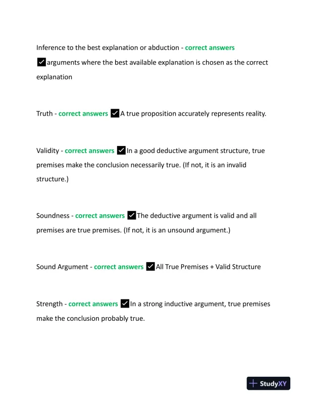 2023 WGU D265 Critical Thinking: Reason and Evidence Exam With Answers (124 Solved Questions) - Page 12 preview image