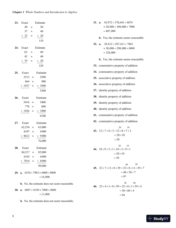 Solution Manual for Developmental Mathematics, 1st Edition - Page 12 preview image