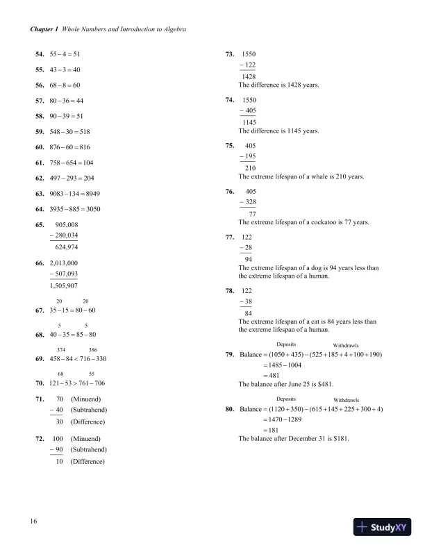 Solution Manual for Developmental Mathematics, 1st Edition - Page 20 preview image