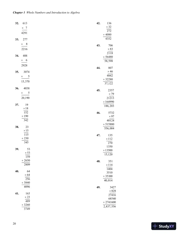 Solution Manual for Developmental Mathematics, 1st Edition - Page 24 preview image