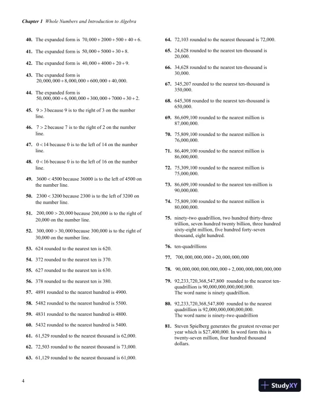Solution Manual for Developmental Mathematics, 1st Edition - Page 8 preview image