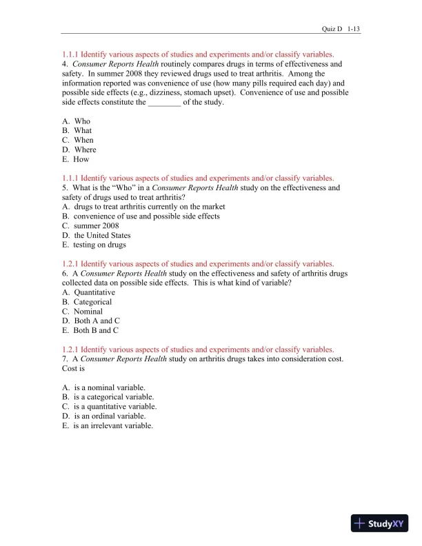 Test Bank for Business Statistics: A First Course, 3rd Edition - Page 14 preview image