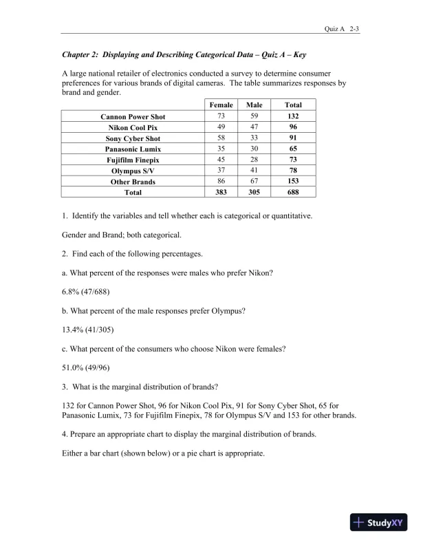 Test Bank for Business Statistics: A First Course, 3rd Edition - Page 27 preview image