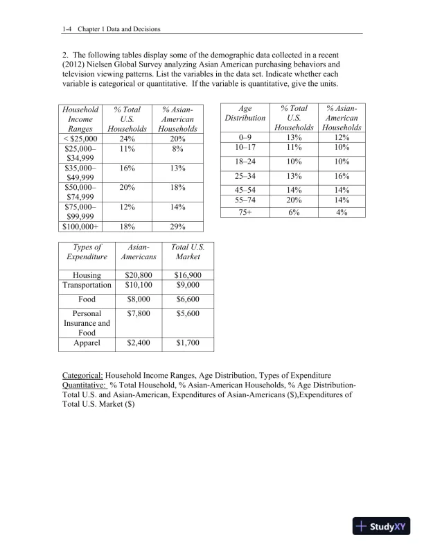 Test Bank for Business Statistics: A First Course, 3rd Edition - Page 5 preview image