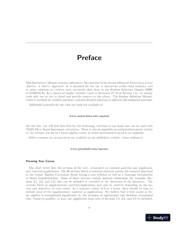 Solution Manual for Elementary Linear Algebra, 2nd Edition - Page 6 preview image