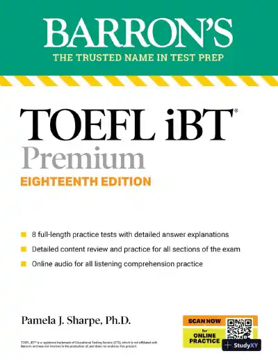 TOEFL iBT Premium with 8 Online Practice Tests + Online Audio, Eighteenth Edition (2024) - Page 1 preview image