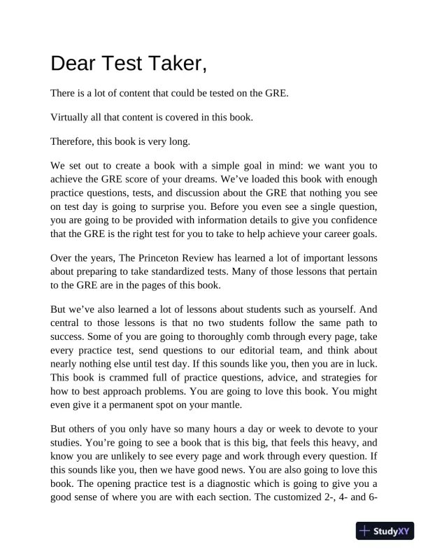 Princeton Review GRE Prep, 2023: 5 Practice Tests + Review and Techniques (2022) - Page 14 preview image