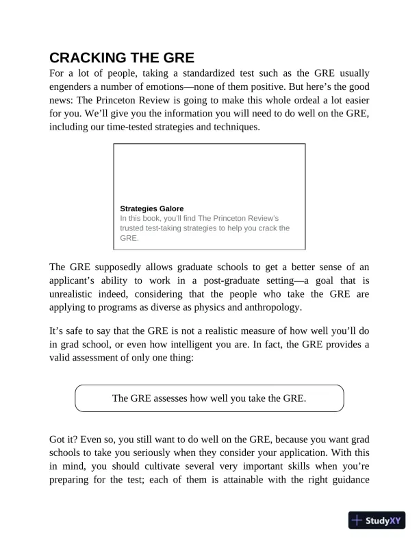 Princeton Review GRE Prep, 2023: 5 Practice Tests + Review and Techniques (2022) - Page 18 preview image