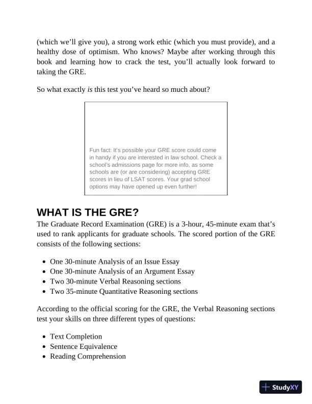 Princeton Review GRE Prep, 2023: 5 Practice Tests + Review and Techniques (2022) - Page 19 preview image