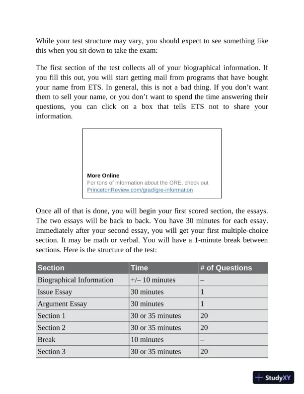 Princeton Review GRE Prep, 2023: 5 Practice Tests + Review and Techniques (2022) - Page 24 preview image