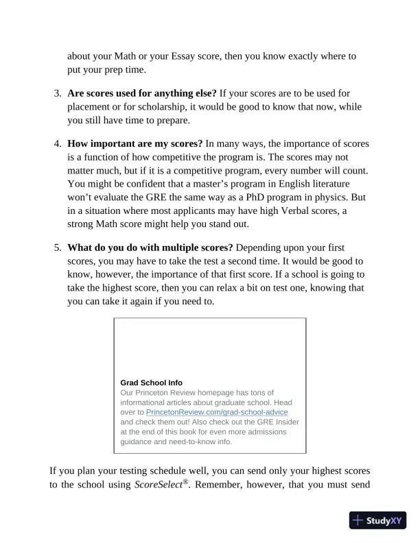 Princeton Review GRE Prep, 2023: 5 Practice Tests + Review and Techniques (2022) - Page 31 preview image