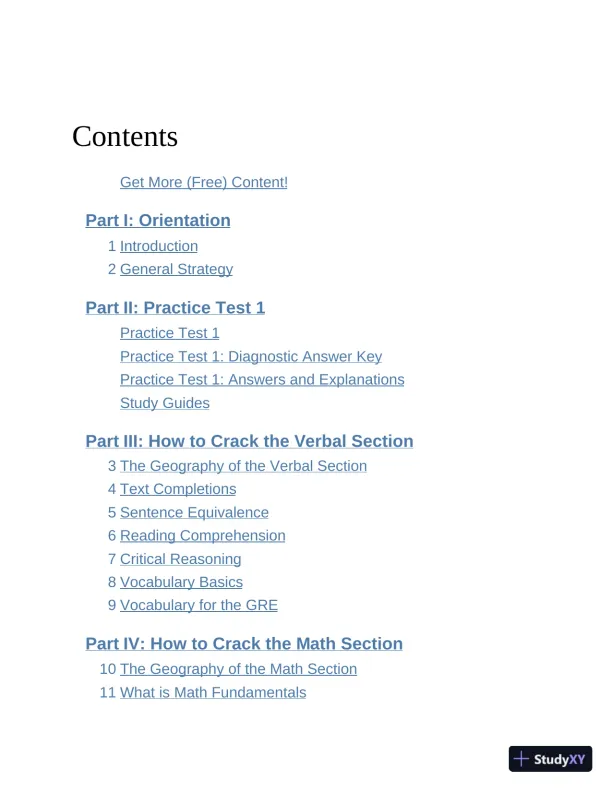 Princeton Review GRE Prep, 2023: 5 Practice Tests + Review and Techniques (2022) - Page 7 preview image