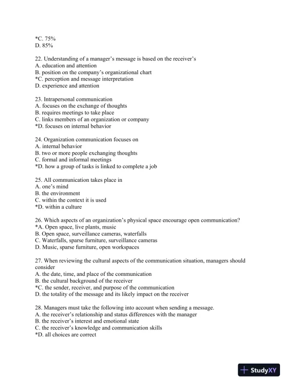 Managerial Communication: Strategies and Applications Sixth Edition Test Bank - Page 11 preview image