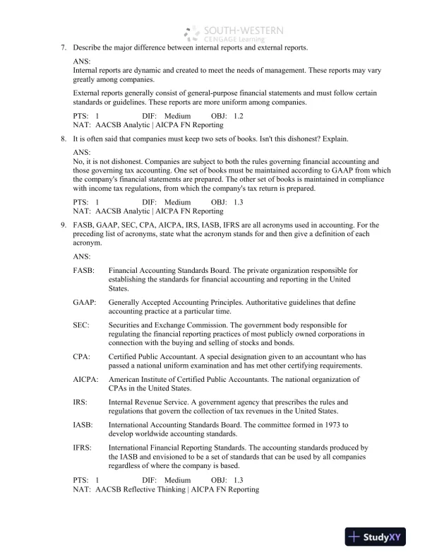 Accounting: Concepts and Applications, 11th Edition Test Bank - Page 11 preview image