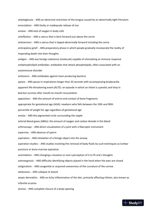 Comprehensive Practice Exam With Answers (836 Solved Questions) - Page 4 preview image