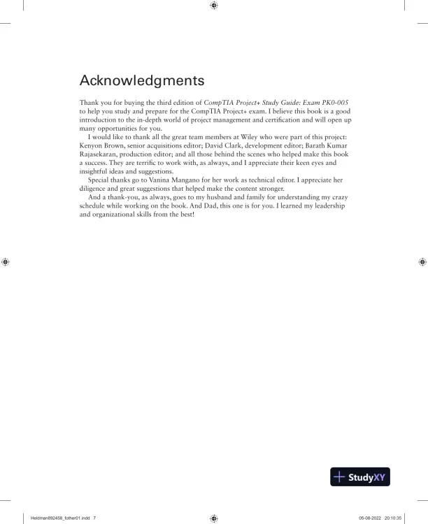 CompTIA Project+ Study Guide: Exam PK0-005 (2022) - Page 10 preview image