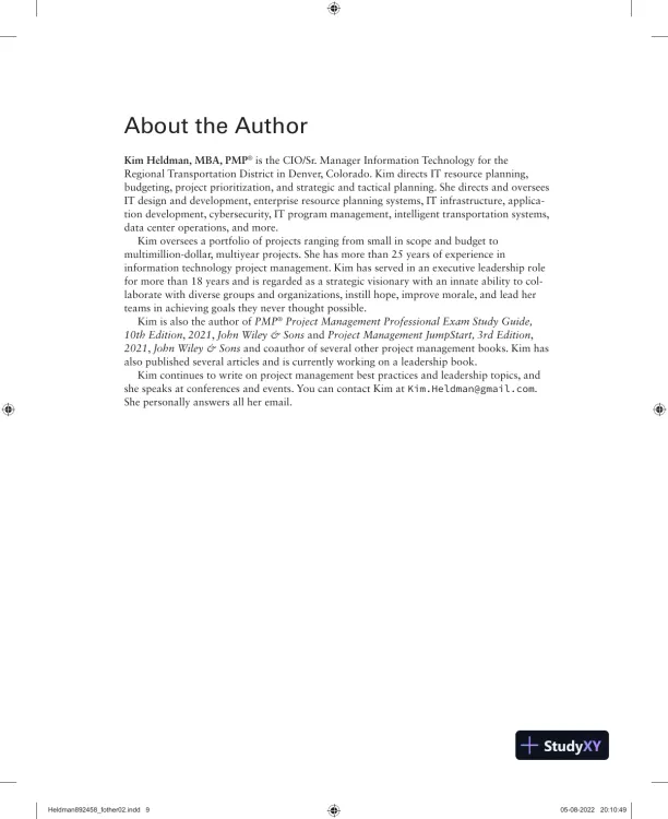 CompTIA Project+ Study Guide: Exam PK0-005 (2022) - Page 12 preview image