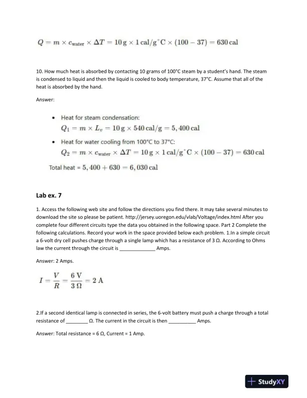 Comprehensive Physics and Chemistry Problem Set: Heat Transfer, Electric Circuits, Wave Properties, and Radioactive Decay - Page 6 preview image