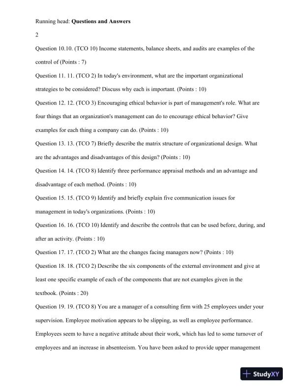 Comprehensive Analysis of Organizational Management and Strategies - Page 3 preview image