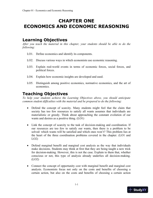Economics, 9th Edition Class Notes - Page 1 preview image