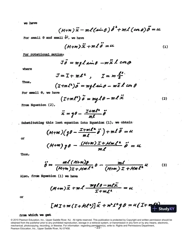 Solution Manual For Modern Control Engineering, 5th Edition - Page 16 preview image