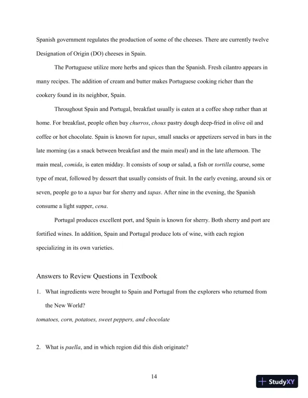 Class Notes for International Cooking: A Culinary Journey, 3rd Edition - Page 19 preview image