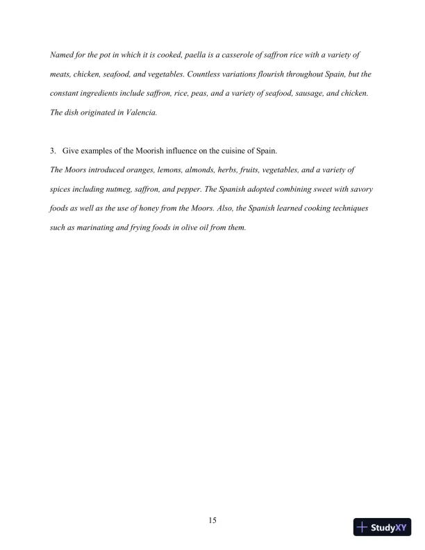 Class Notes for International Cooking: A Culinary Journey, 3rd Edition - Page 20 preview image