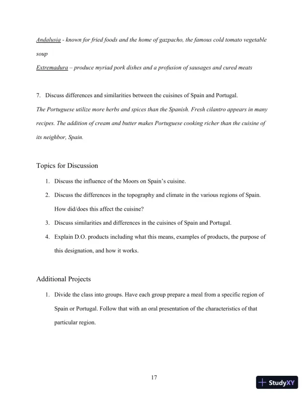 Class Notes for International Cooking: A Culinary Journey, 3rd Edition - Page 22 preview image