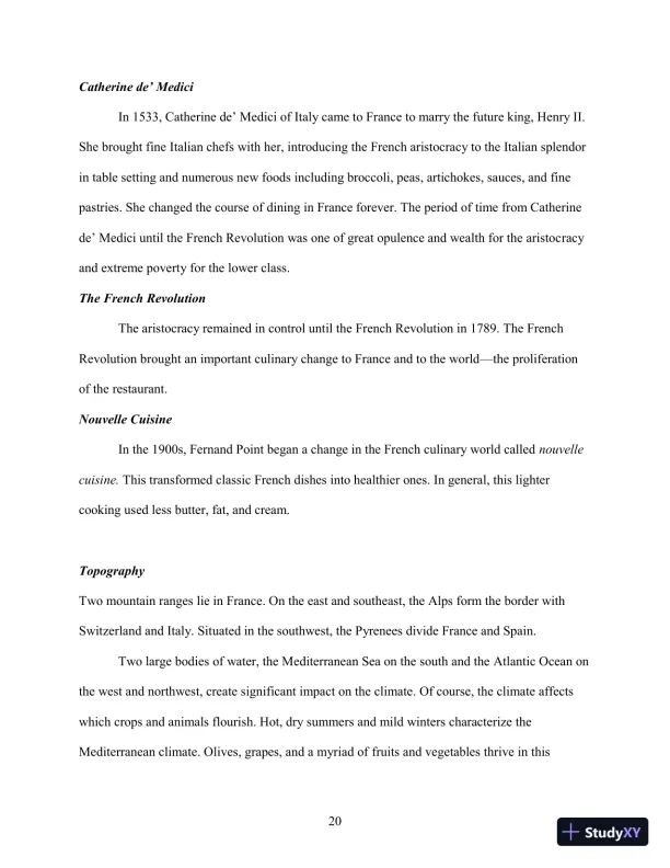 Class Notes for International Cooking: A Culinary Journey, 3rd Edition - Page 25 preview image