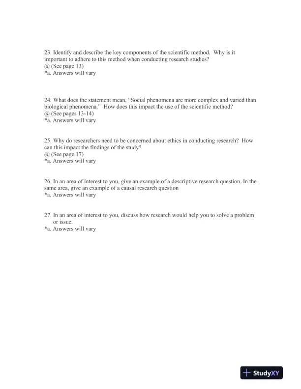 Research Methods in Practice: Strategies for Description and Causation Second Edition Test Bank - Page 5 preview image