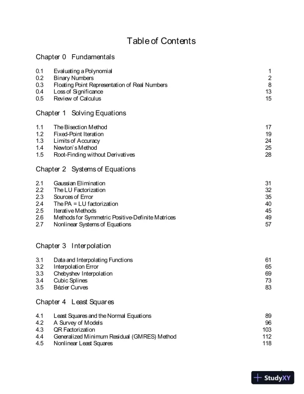 Solution Manual for Numerical Analysis, 2nd Edition - Page 3 preview image