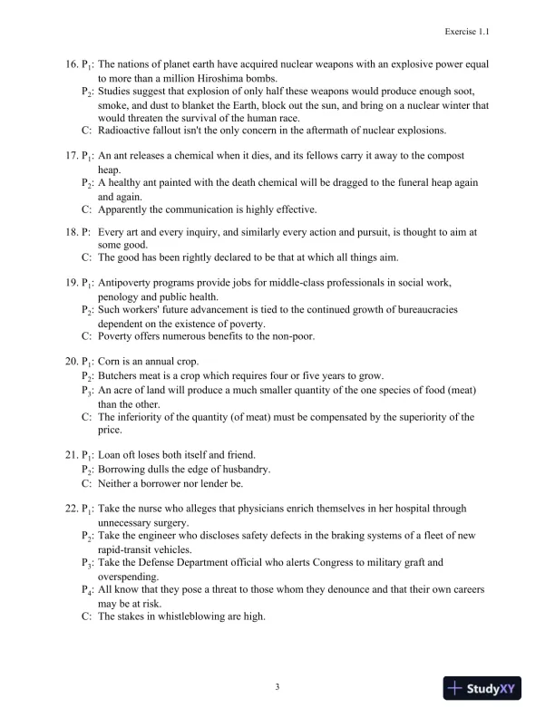 Solution Manual for Logic: The Essentials, 1st Edition - Page 4 preview image