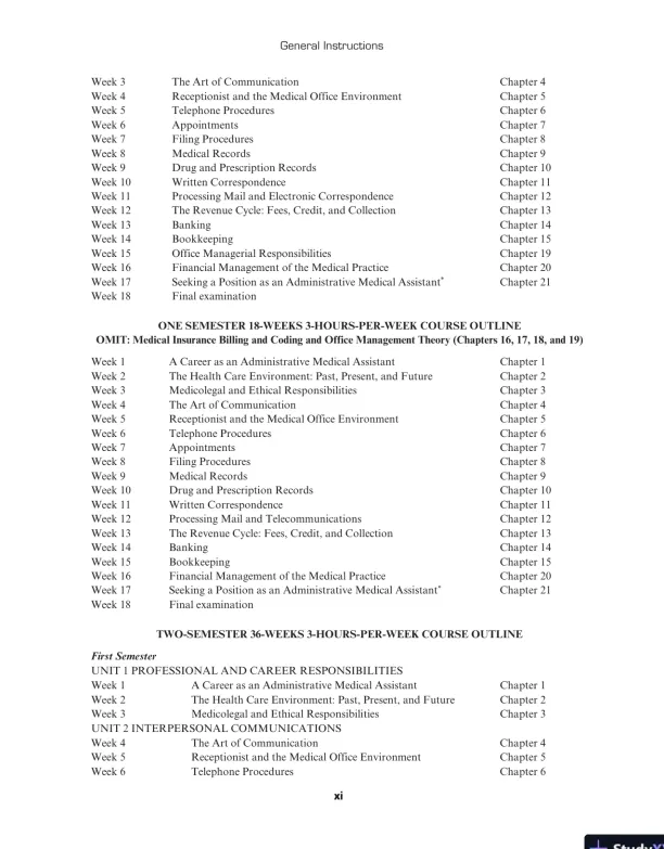 Solution Manual For Administrative Medical Assisting, 8th Edition - Page 11 preview image