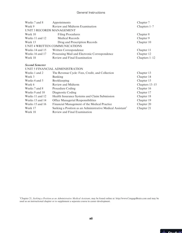 Solution Manual For Administrative Medical Assisting, 8th Edition - Page 12 preview image