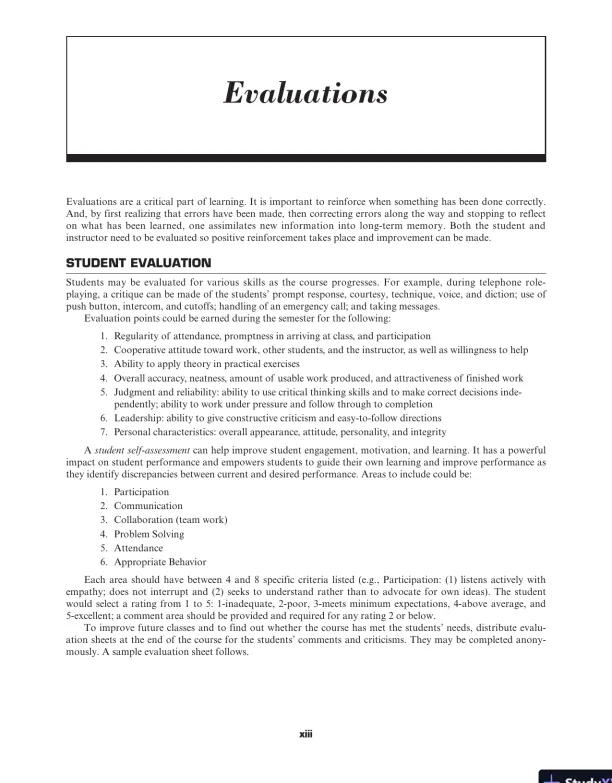 Solution Manual For Administrative Medical Assisting, 8th Edition - Page 13 preview image