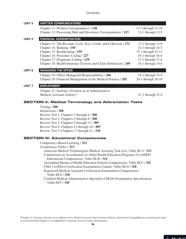Solution Manual For Administrative Medical Assisting, 8th Edition - Page 4 preview image