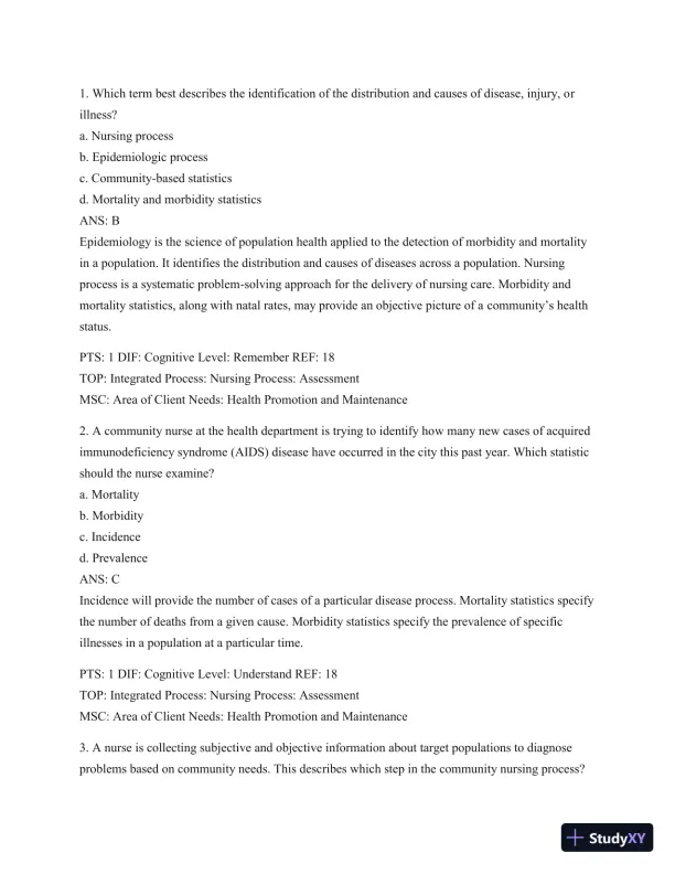 Test Bank For Wong's Essentials Of Pediatric Nursing, 9th Edition - Page 10 preview image