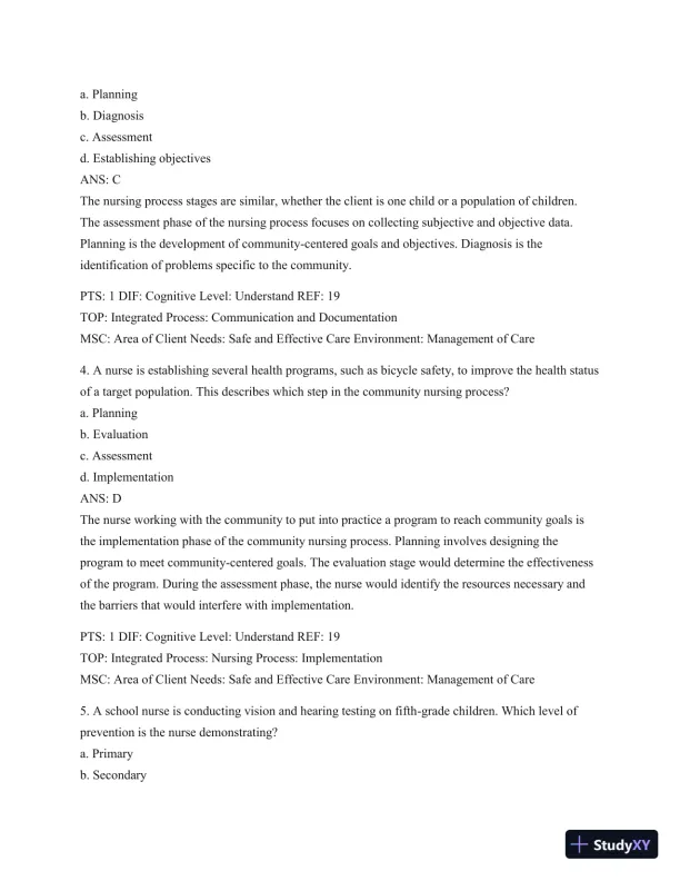 Test Bank For Wong's Essentials Of Pediatric Nursing, 9th Edition - Page 11 preview image