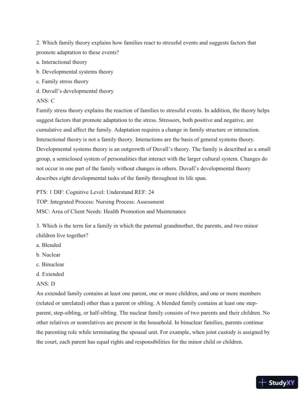 Test Bank For Wong's Essentials Of Pediatric Nursing, 9th Edition - Page 14 preview image