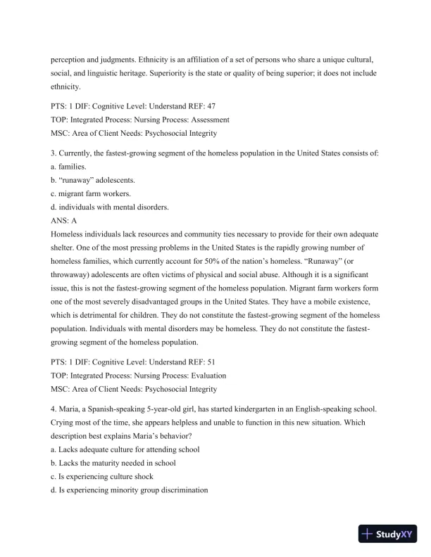 Test Bank For Wong's Essentials Of Pediatric Nursing, 9th Edition - Page 25 preview image