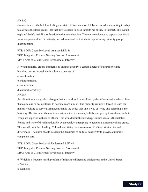 Test Bank For Wong's Essentials Of Pediatric Nursing, 9th Edition - Page 26 preview image