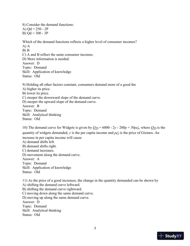 Test Bank for Microeconomics: Theory And Applications With Calculus , 5th Edition - Page 16 preview image