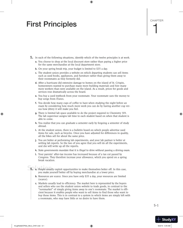 Macroeconomics Fourth Edition Solution Manual - Page 1 preview image