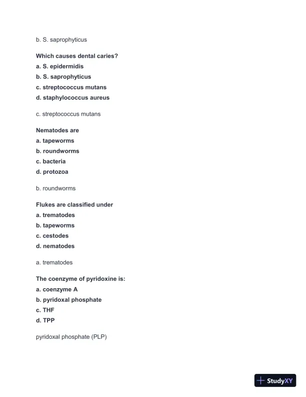 2024-2025 NBCE - Part 1 Practice test with Answers (336 Solved Questions) - Page 14 preview image